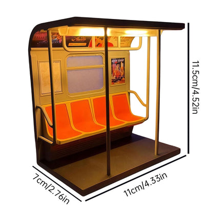 vintage subway train lamp