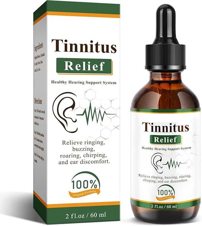 Tinnitus Relief Ear Drops (20ml) - Natural Herbal Formula, Relieves Tinnitus & Ear Ringing, Reduces Ear Itching, Supports Ear Canal Health, Hearing Care Drops