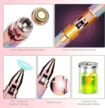 2 in 1 Eyebrow Electric Trimmer